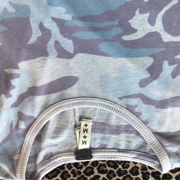 NEW Free People pastel camo tee - Picture 6 of 7